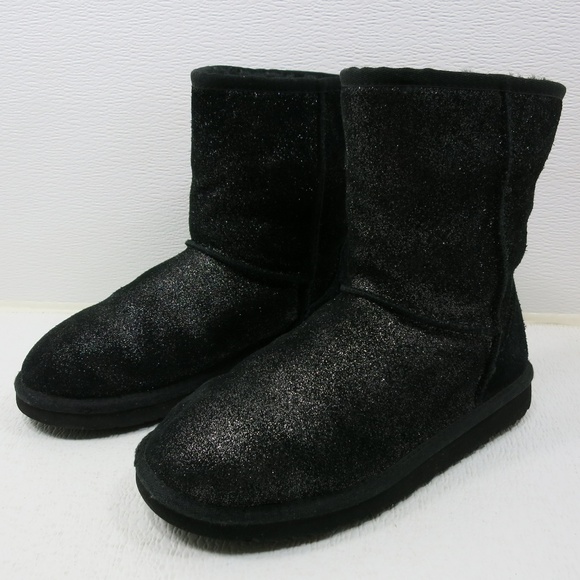 UGG 1002806 Australia Kids Short Glitter Boot Shoes 5 - Picture 1 of 6